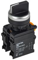Переключатель 3 полож. 2НЗ возвратный черн. MASTER IEK MI-SW60-20X33-5-24-3-K02