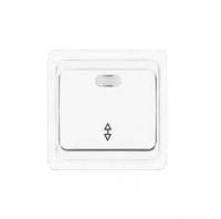 Выключатель проходной 1-кл. СП Валери 10А IP20 с подсветкой бел. UNIVersal В0125