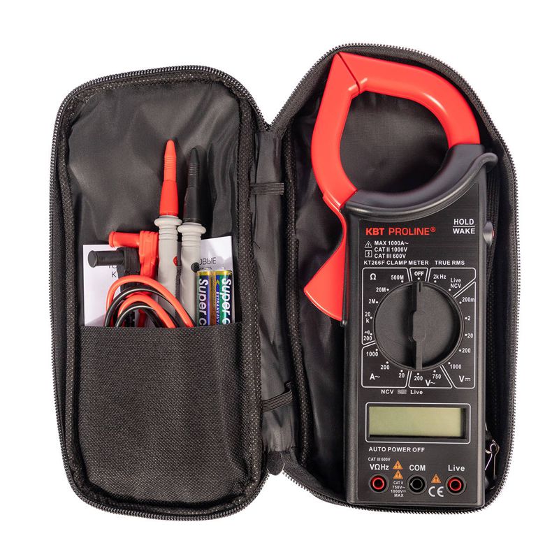 Клещи токовые цифровые "PROLINE" KT 266F КВТ 79133