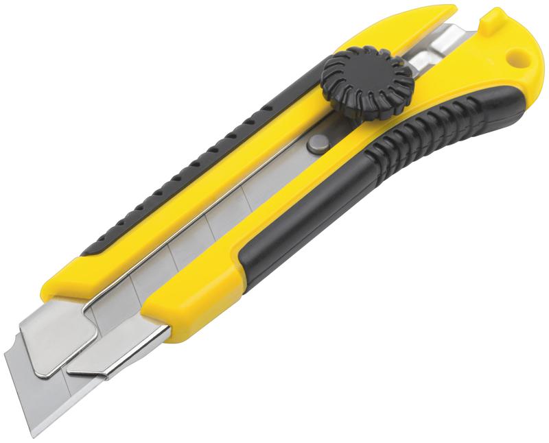 Нож технический 25мм усилен. прорезин. вращ. прижим FIT 10326